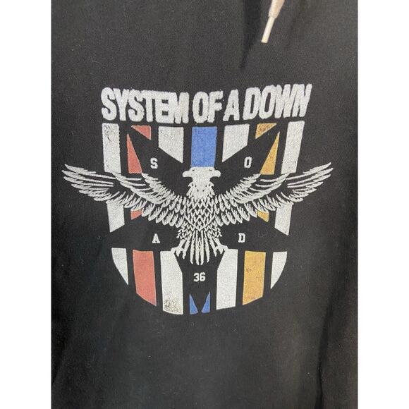 System of a Down Size L Music Double Headed Eagle Metal Band Pullover Hoodie Y2K - Picture 1 of 10